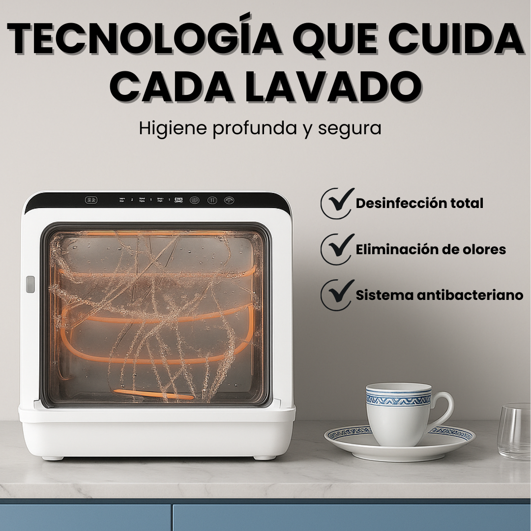 Power Clean 780 - Lavavajillas portátil Inteligente